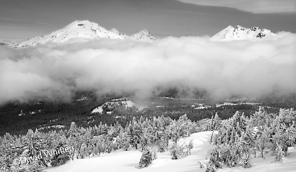 South Sister and Broken Top from Mt. Bachelor Oregon