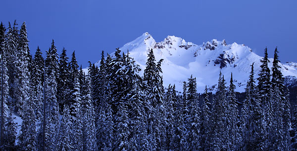 Broken Top mountain from Mt. Bachelor Oregon
