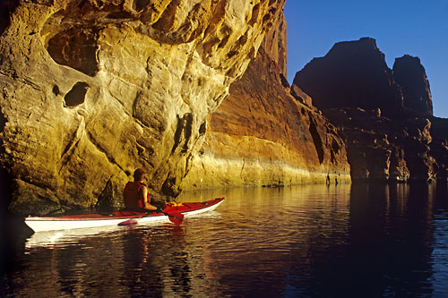 Lake Powell, Kayak, photographer - David Whitten Photography