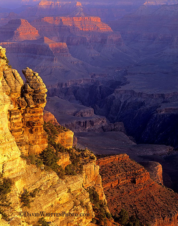 Grand Canyon National Park, Arizona Photograph, Sunrise, Limited Edition Fine Art Photography by David Whitten
