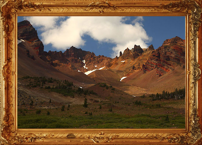 Broken Top Mountain Crater, near Bend, Cascade Mountains, Oregon