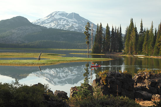 Kayak on Sparks Lake South Sister Oregon