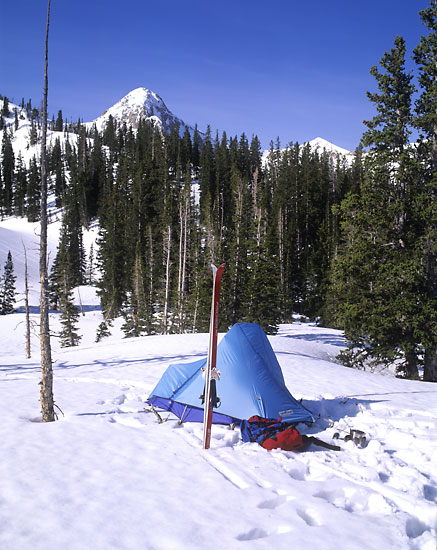 Ski Camp Tent, Maybird Gulch, Wasatch Mountains, Utah