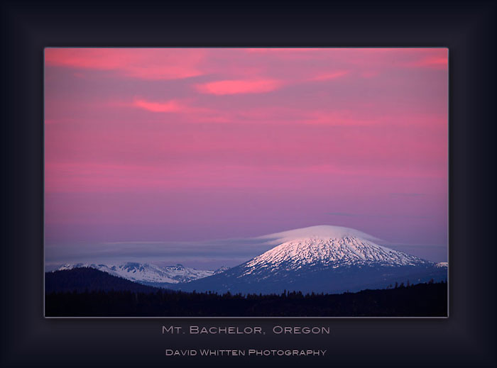 Mt. Bachelor, Cascade Mountains, Oregon.