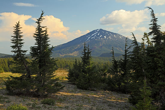 Mt. Bachelor Summer August from Broken Top Mountain
