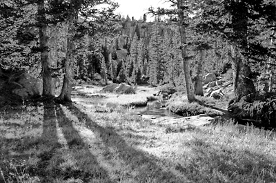 Utah Uinta Mountains, West Basin Black and White Photography