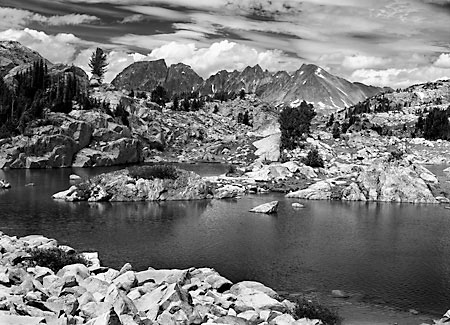 Sawtooth Mountain Wolf Mountain Beartooth Mountains, Montana Black and White Photograph