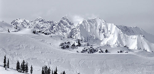 Superior Peak from Alta Wasatch Mountains photograph Utah