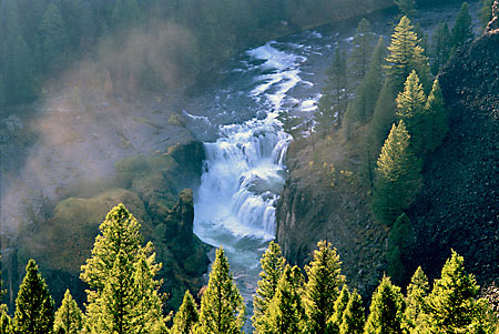 Lower Mesa Falls photo Henry's Fork River, Idaho photography