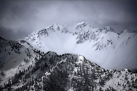 Superior Peak Wasatch Mountains, Utah Black and White Photography