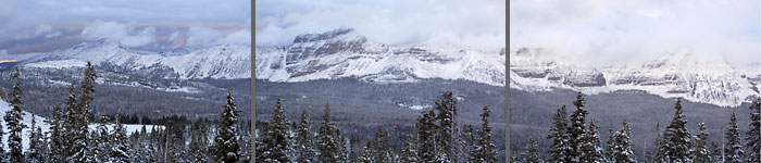 Set of photographs - Triptych - Hayden Peak, Uinta Mountains, Utah photographer David Whitten High Uintas Wilderness