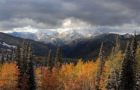 Big Cottonwood Canyon, from Guardsman Pass, Wasatch Mountains photograph, Utah