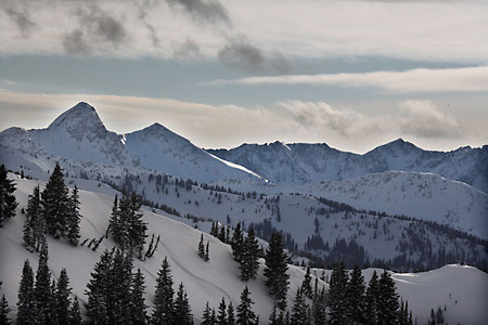 Little Cottonwood Canyon Wasatch Mountains Backcountry Skiing Utah photograph