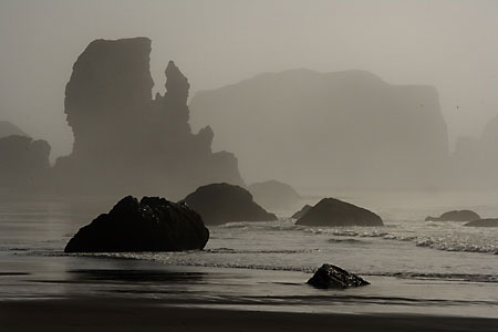 Bandon Beach Sea Stacks Oregon