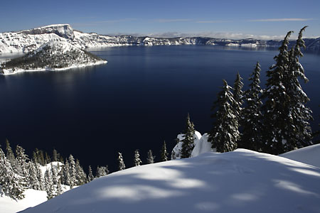 Crater Lake National Park Oregon winter