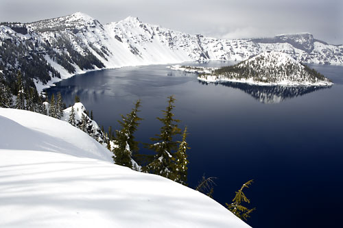 Crater Lake National Park Oregon winter