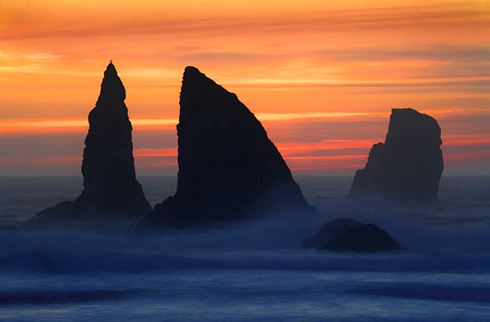 Sea Stacks, China Beach  Oregon Coast Samuel H. Boardman State Park near Brookings and Gold Beach Oregon Photograph by David Whitten