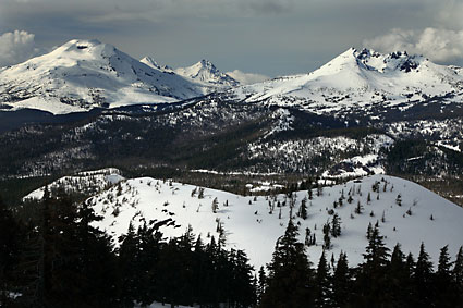 Three Sisters Broken Top The Cone Mt Bachelor
