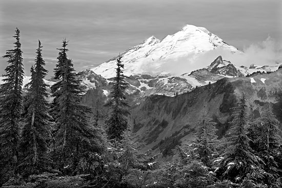 Mt. Baker North Cascades National Park Washinton Mt. Baker Artist Point black and white photography photographer David Whitten