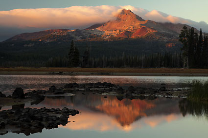 Broken Top Mountain near Bend Oregon Sparks Lake Cascade Mountains