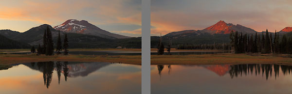 Sparks Lake, South Sister and Broken Top Mountain, Oregon