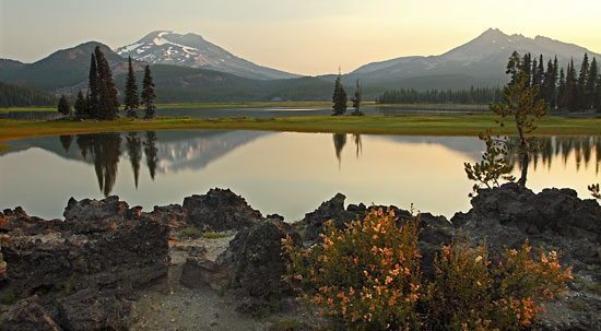 Sparks Lake photo, South Sister, Cascade Mountains, Oregon photograph, photographer David Whitten Photography