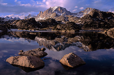 Island Lake Fremont Peak Wind River Mountains photograph Wyoming - photographer David Whitten