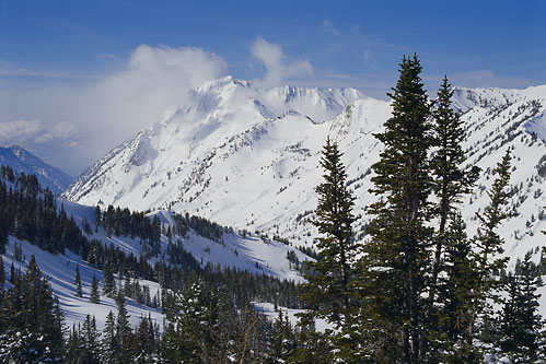 Superior Peak from Twin Lakes Pass and Little Cottonwood Canyon Wasatch Mountains Utah fine art photography Photographer David Whitten