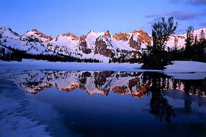Alice Lake photo Sawtooth Mountains Idaho photography