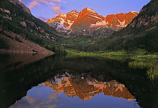 Maroon Bells photograph Maroon Lake Elk Range Rocky Mountains Aspen Colorado