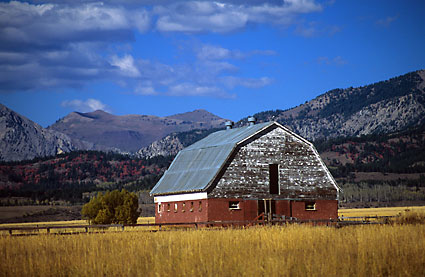 Barn Salt River Mountains Wyoming Fine Art Photography