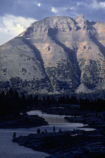  McPheters Lake and Spread Eagle Peak photograph, High Uintas Wilderness Uinta Mountains, Utah Photographer David Whitten Photography