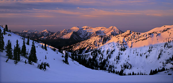 Mt. Timpanogos from Alta - Snowbird Wasatch Mountains Utah photograph