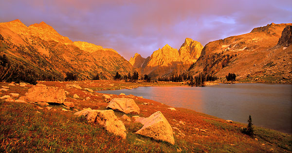 Teton photograph, Lake Solitude and Grand Teton Grand Teton National Park Wyoming Panorama Panoramic Photograph