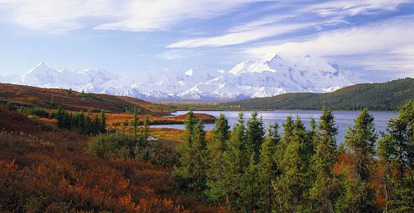 Mt. McKinley photo Alaska Range Wonder Lake Denali National Park Alaska Photography Panorama Panoramic Photograph