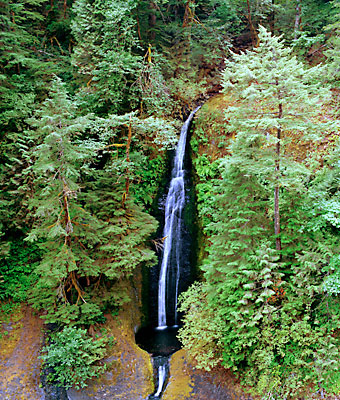 Waterfall Photograph Loowit Falls Oregon Eagle Creek Columbia Gorge