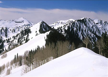 Wasatch Backcountry Skiing Wasatch Mountains Utah photographer David Whitten