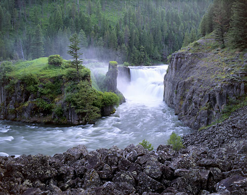 Lower Mesa Falls Henry's Fork River Idaho photographer David Whitten