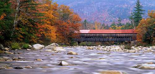 Covered Bridge Swift River White Mountains New Hampshire