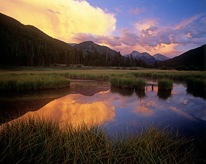 Sunset Christmas Meadows Ostler Peak Uinta Mountains photographer Utah