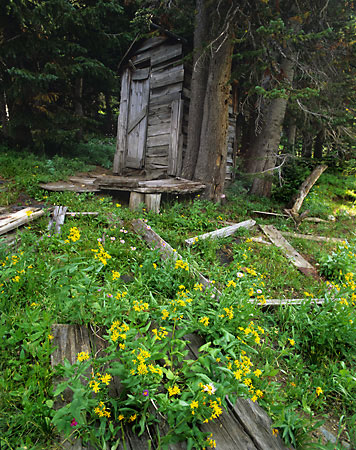 Outhouse Beartooth Mountains Montana Fine Art Photography