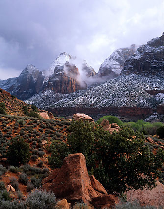 Zion Canyon Zion National Park Utah photograph, photo by David Whitten