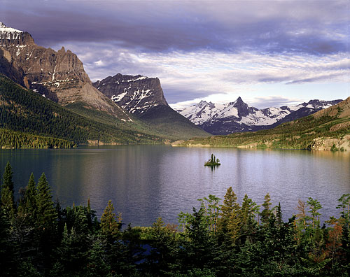 St. Mary Lake Glacier National Park photograph Montana photography
