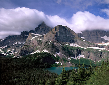 Mt. Gould and Grinnell Lake Glacier National Park Montana - photographer David Whitten