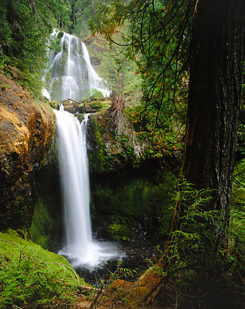 Waterfall Photograph Falls River Washington Columbia Gorge