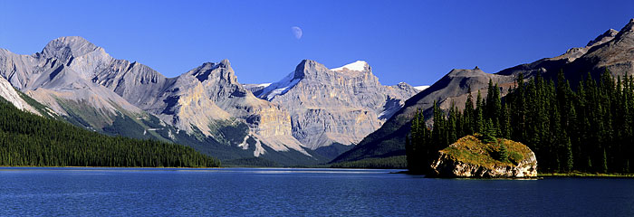  Maligne Lake, Jasper National Park photograph, Alberta, Canada Panorama Panoramic Photograph